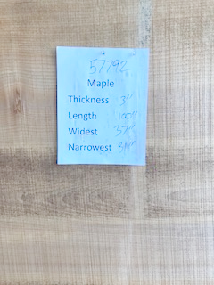 Maple Slab 57792 center Maple Slab 57792 center